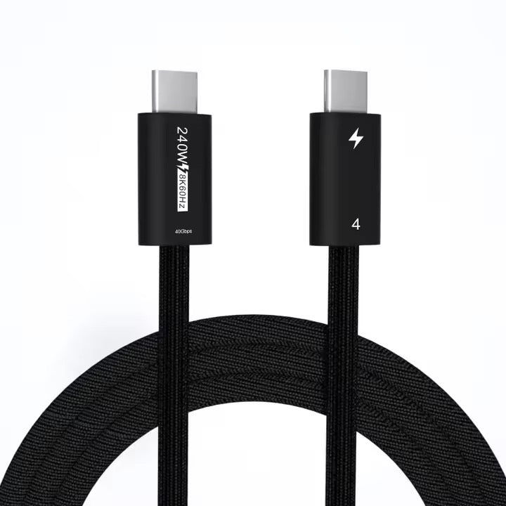 Thunderbolt 4 Cable USB Type C To Type C - 240W - 40 Gbps 8K