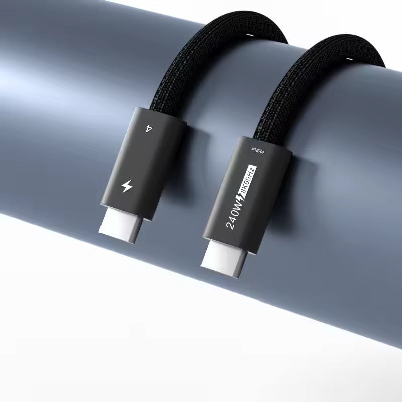 Thunderbolt 4 Cable USB Type C To Type C - 240W - 40 Gbps 8K
